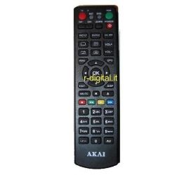 TELECOMANDO AKAI 4 in 1 DVB-T TV AUX DVD AKRM02 RICAMBIO 